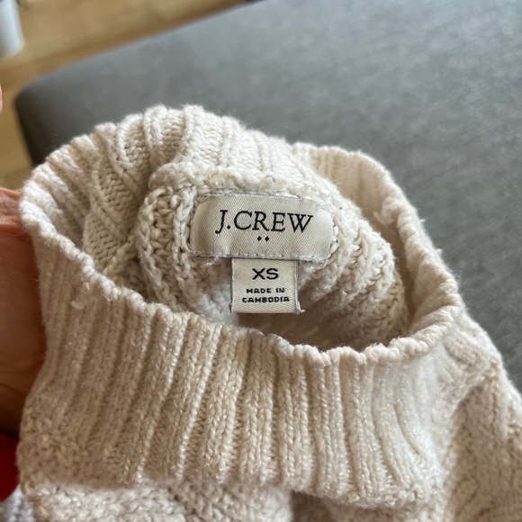 J. Crew Cotton-blend cable Mockneck sweater - XS - Picture 4 of 5